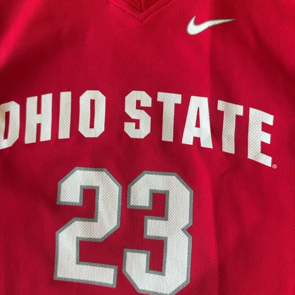 Ohio State Buckeyes Nike Team Basketball Jersey Youth XL-20 #23 Red NCAA Jersey